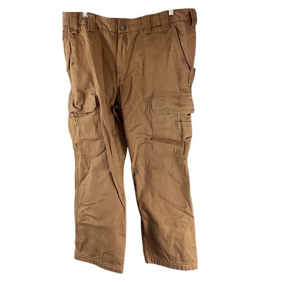 Duluth Trading Co Outdoor Workwear Canvas Cargo Pants Brown Men's 40x30 - Picture 1 of 7